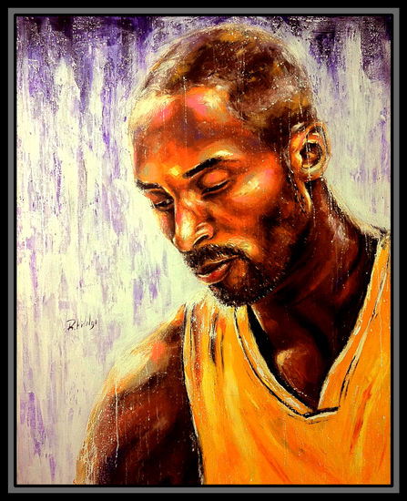 Kobe Bryant Oil Canvas Portrait