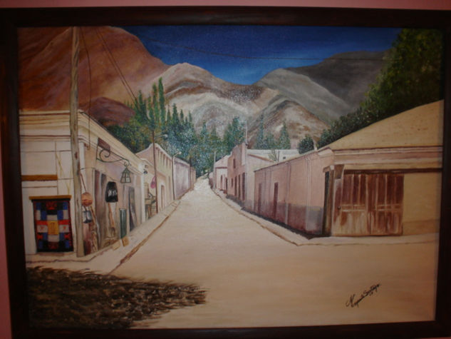 Purmamarca, la bella Oil Canvas Landscaping