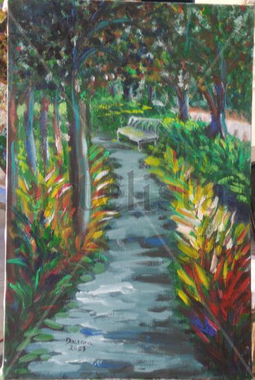 Paseo Armando Chavero Oil Canvas Landscaping