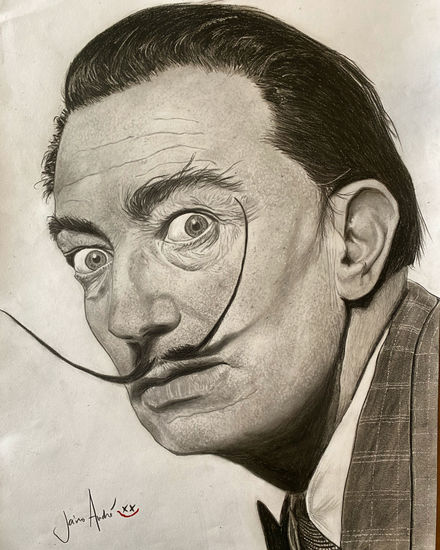 Salvador Dalí Charcoal