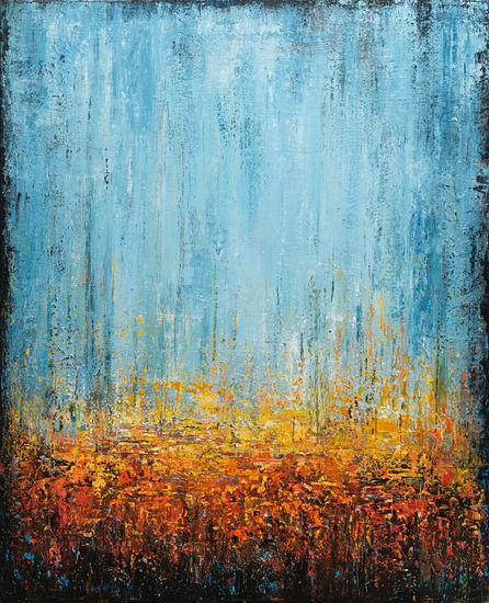 Abstract Autumn Landscape Acrylic Canvas Landscaping