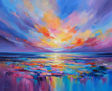 Colorful Sunset Seascape