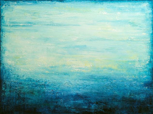 Turquoise Sea Acrylic Canvas Landscaping