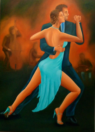 Tango del alma 1 Óleo Lienzo Figura