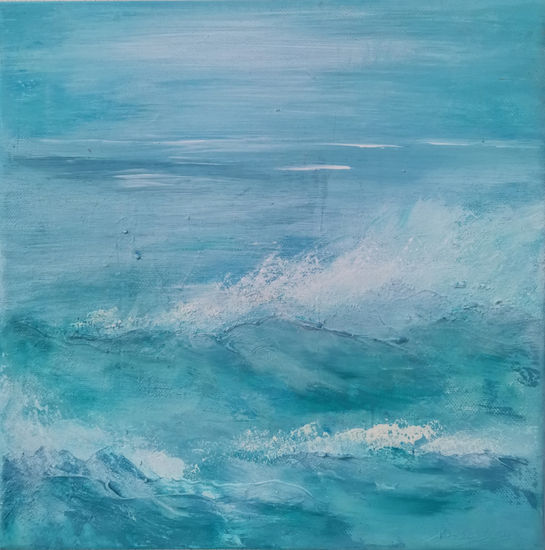 La mar III Acrylic Canvas Marine Painting