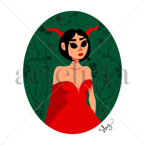 Demonio de rojo...