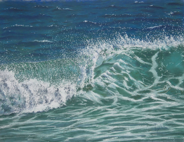 Ola 5 Pastel Paper Marine Painting