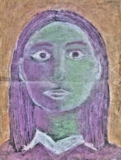 Del cole (I) Pastel Papel Retrato