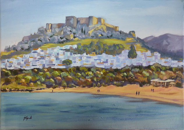 Lindos, Rodas desde la playa norte