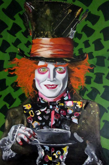 Mad Hatter Acrílico Lienzo Retrato