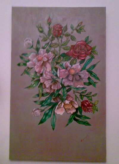 Ramo de flores 1 Oil Canvas Floral Painting