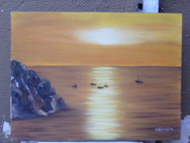 Mas halla del horizonte Oil Canvas Marine Painting