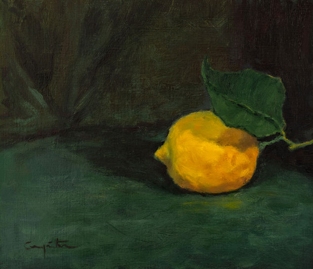 Limón Oil Paper Still Life Paintings