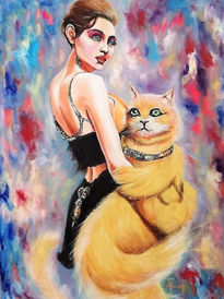 Miss with yellow cat