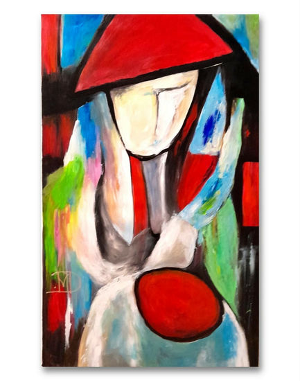 Red hat Acrylic Canvas Others