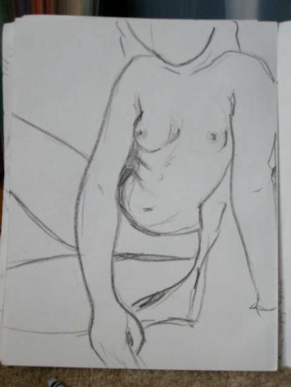 desnudo Grafito