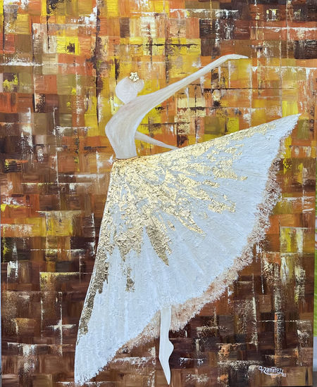 Ballet Oil Canvas Figure Painting