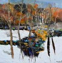 Winter landscape in...