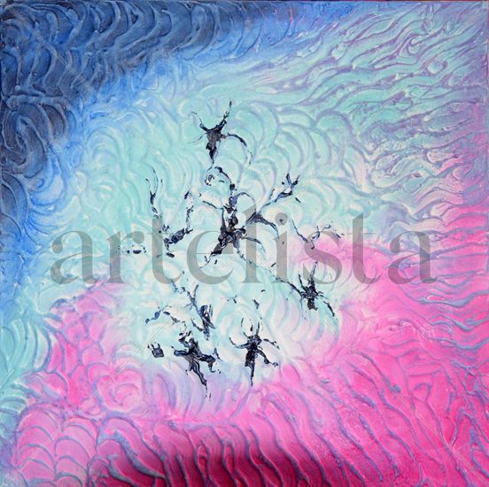 Baile en el cielo Acrylic Canvas Others