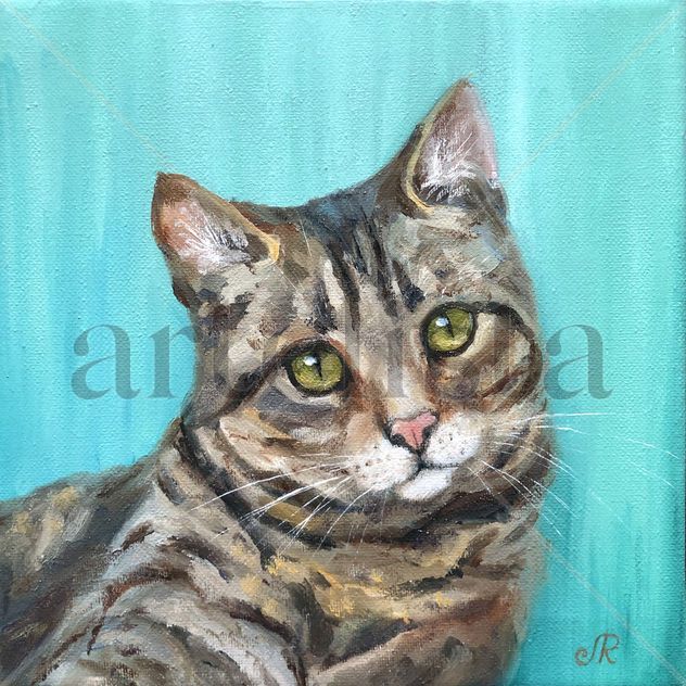 Gato Cat Animal painting
