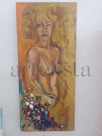 Mujer fuerte Acrylic Canvas Figure Painting