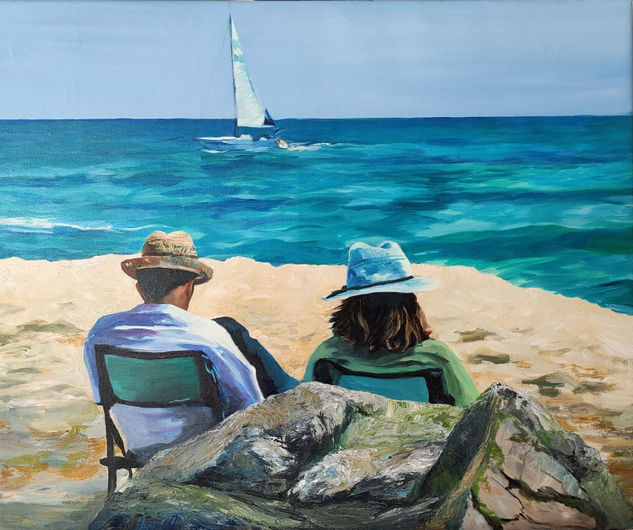 Frente al mar Oil Canvas Marine Painting