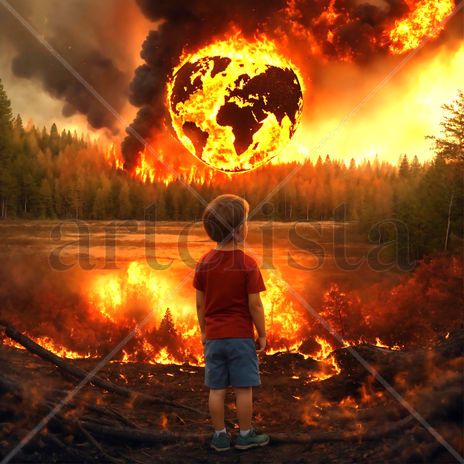 Niño mirando el...