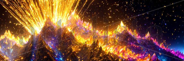 Explosión de la montaña de diamantes