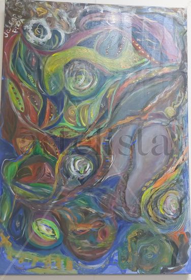 Renacer de la naturaleza Acrylic Canvas Floral Painting