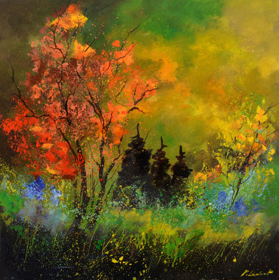 Autumnal trees Oil Canvas Landscaping