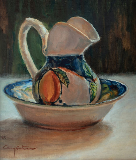 JARRITA DE BAÑO Oil Paper Still Life Paintings