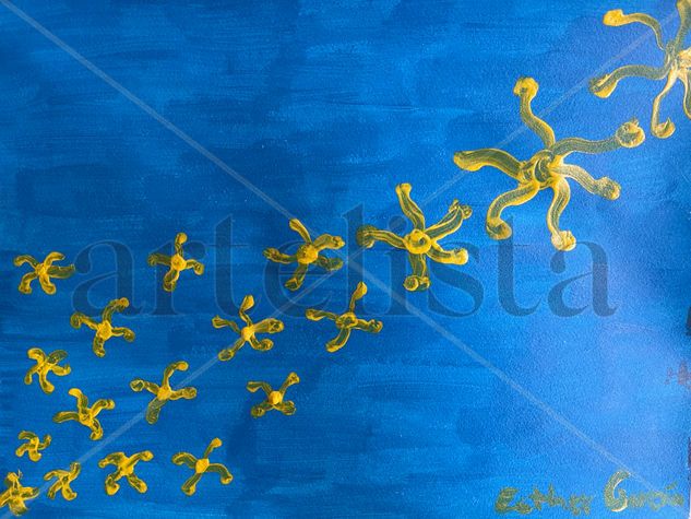 Estela de estrellas Acrylic Paper Landscaping