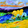 Summer abstract landscape