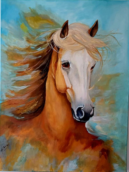 Caballo Oil Canvas Animals