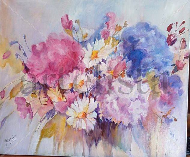 Flores Oil Canvas Floral Painting