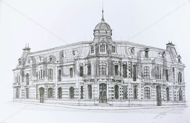 Lima - Perú "PALACETE TENAUD" (S. XX - 1948) Tinta