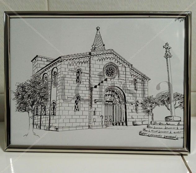 Ilustración Iglesia Colegiata de Santa María del Campo - A Coruña