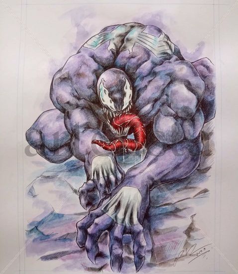 Venom Mixed Media