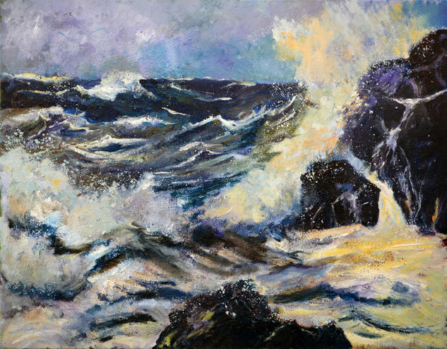 Tempest seascape Oil Canvas Marine Painting