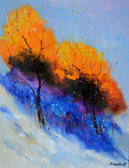 Two trees Oil Canvas Landscaping