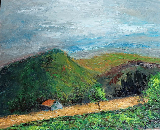 "La montaña" Oil Canvas Landscaping