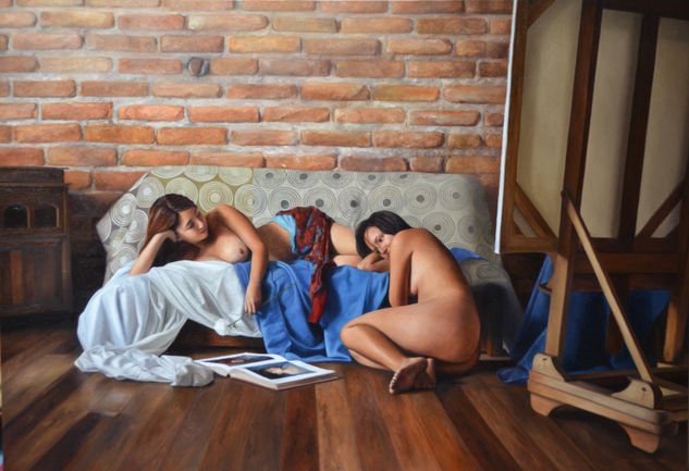 las hijas de Eva Oil Canvas Nude Paintings