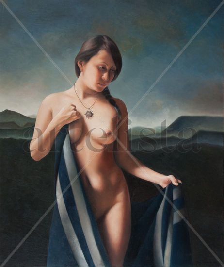 chal azul Oil Canvas Nude Paintings