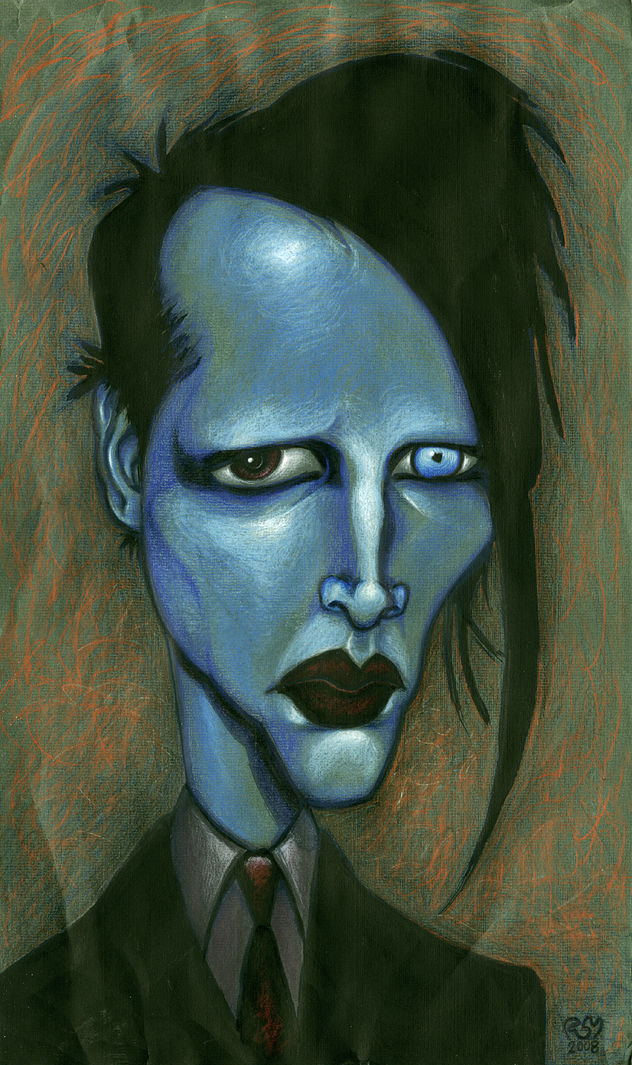 Caricatura de Marilyn Manson
