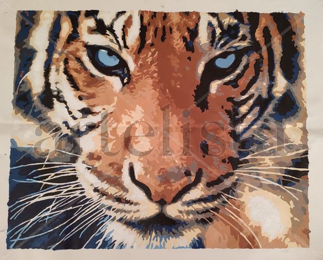 Tigre Acrylic Canvas Animals