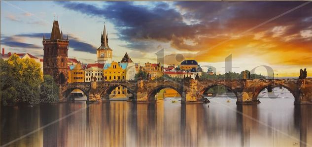 Praga Acrylic Canvas Landscaping