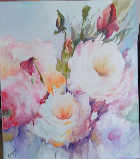 Rosas Oil Canvas Floral Painting