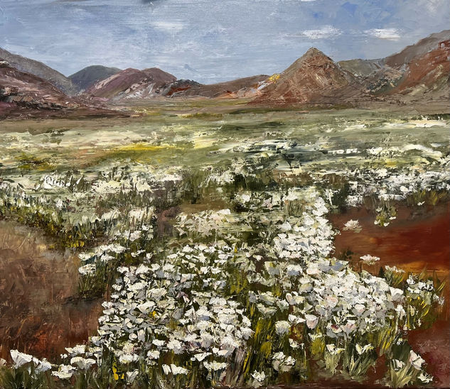 Valle en primavera Oil Canvas Landscaping