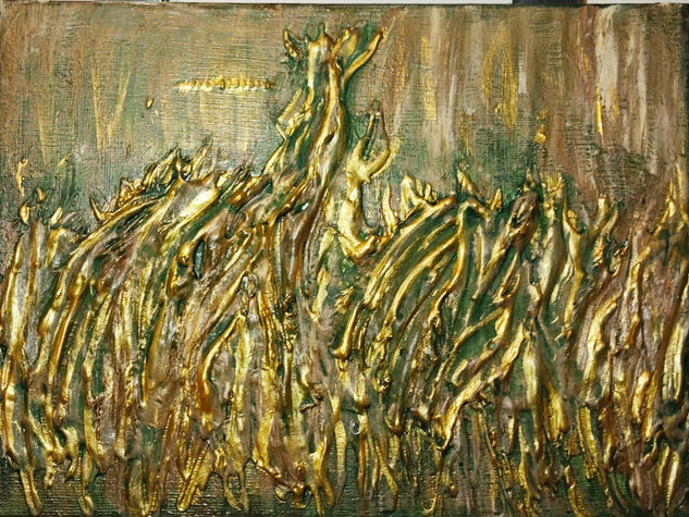 "Gold 212" Acrylic Canvas Others