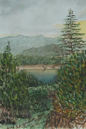 Pantano del Tranco. Watercolour Paper Landscaping